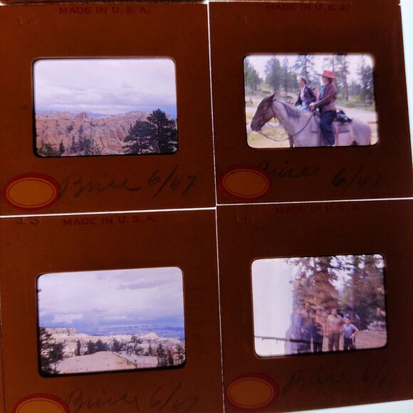 Vtg Utah Parks Slide Lot Grand Canyon, Bryce Canyon, Mines SLC Kodachrome Lot - Picture 3 of 10